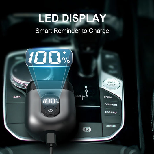 Electric Razor for Men, Mini Electric Foil Shavers, IPX7 Waterproof Wet Dry Face Razor, Portable Travel Electric Shaver, Led Display, USB Type-C Charging