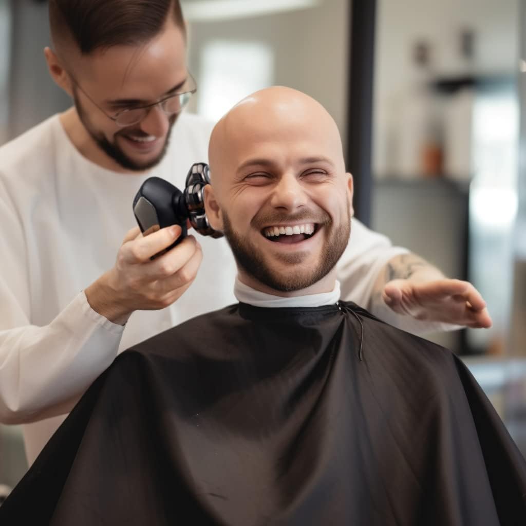 SHPAVVER Detachable Head Shavers, SHPAVVER 5 in 1 Electric Razor IPX7 Waterproof for Bald Men, Wet Dry LED Display Rechargeable 7D Rotary Shaver Grooming Kit with Type C Charge A