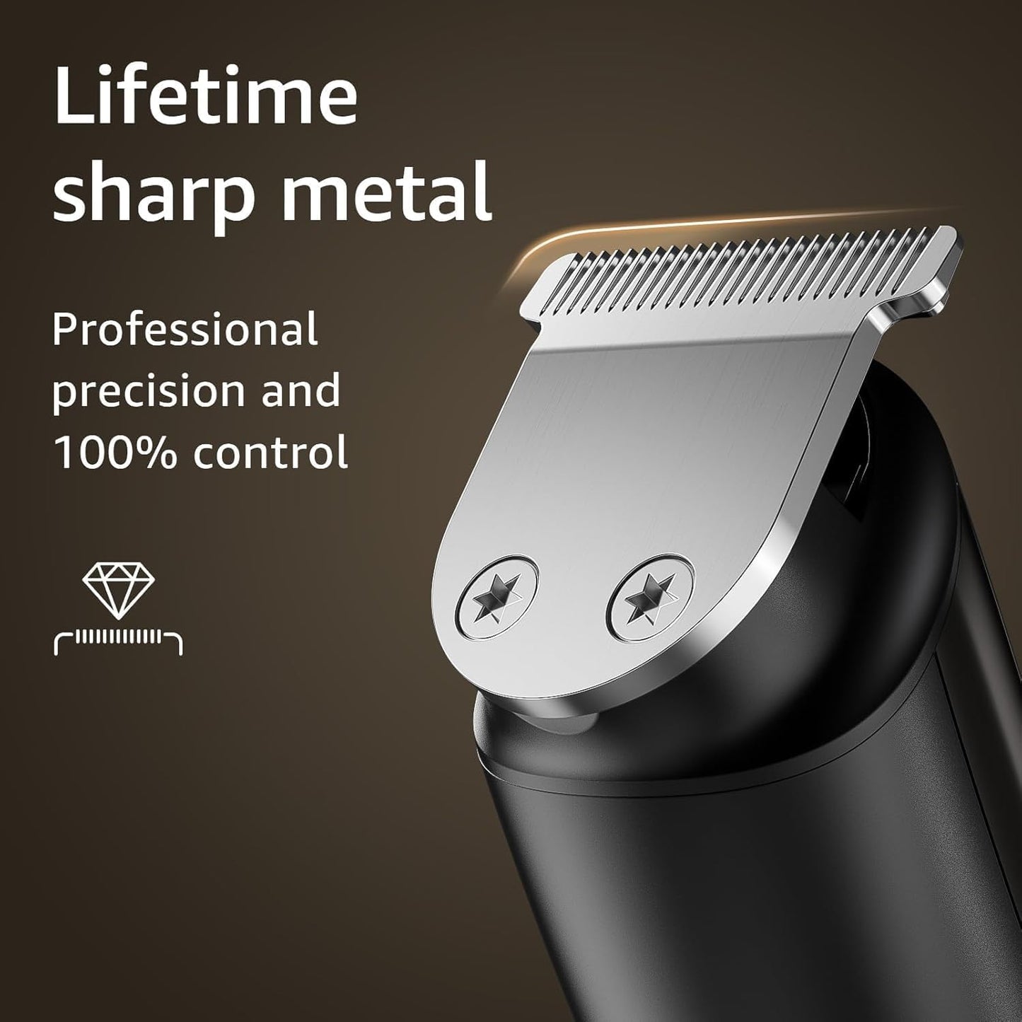 SHPAVVER Electric Beard Trimmer for Men: 16-in-1 Professional Barber Hair Clippers - Cordless Grooming Kit - Turbo Speed & Precision Blades