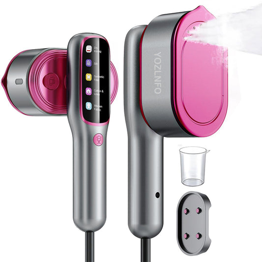 SHPAVVER Travel Steamer for Clothes,100-220V Portable Iron,15s Heat Up,Steamer ＆ Iron 2 In 1, Travel Size,Large Ceramic Heat Panel,for Global ＆ Europe